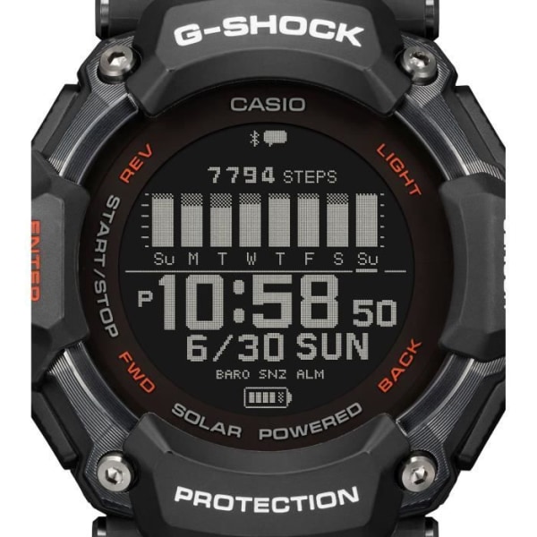 Klocka - CASIO - G-Shock Sport - GBD-H2000-1AER - Svart och orange
