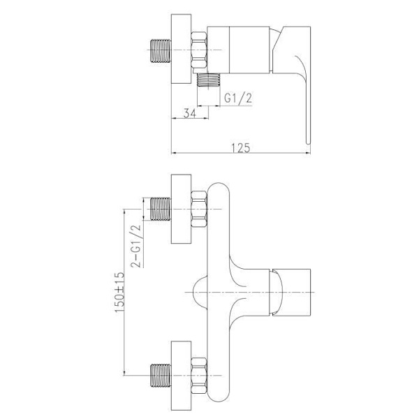ROUSSEAU Nordé duschmixer