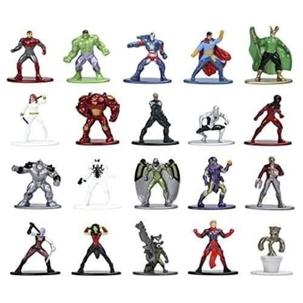 Marvel box set - 20 4 cm metallfigurer