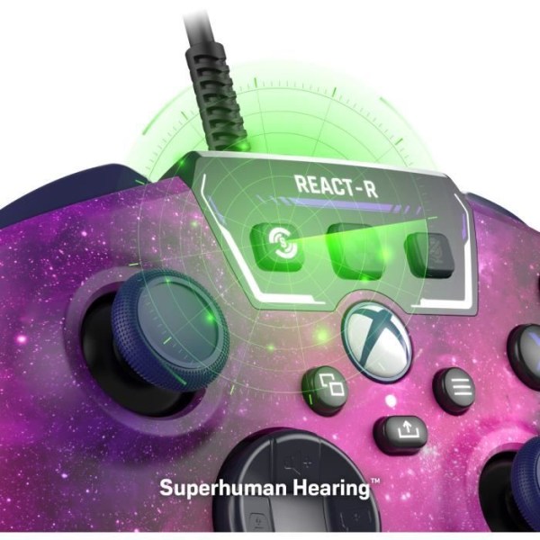 Trådbunden spelkontroll - TURTLE BEACH - REACT-R - Nebula - Xbox & Windows