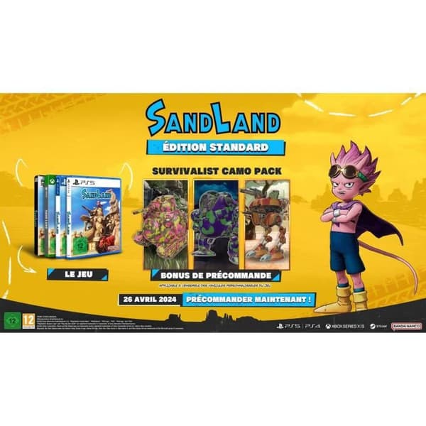 Sand Land - Rollspel för PS5, Standard Edition (PEGI 12+) i Blu-Ray-format 170 mm