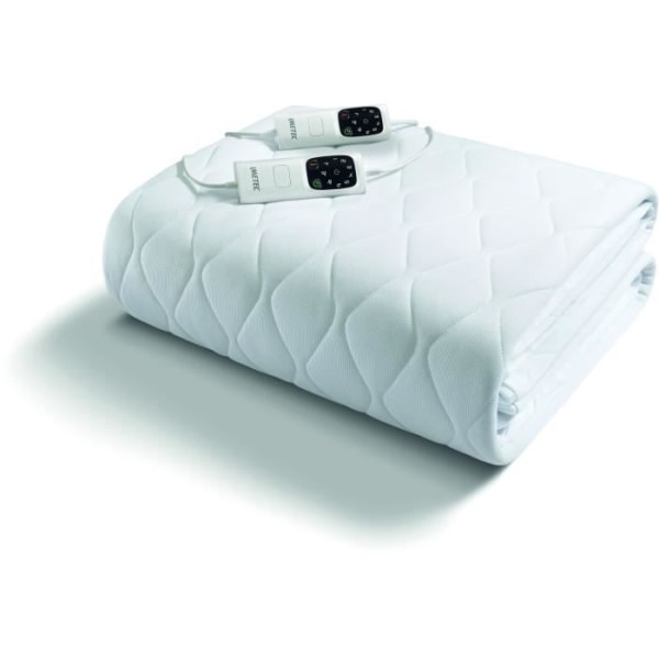 Uppvärmd madrass - Imetec - 2 Platser Adapto Maxi, 195x165 cm - 6 temperaturer - Allergivänligt tyg - Konstant temperatur