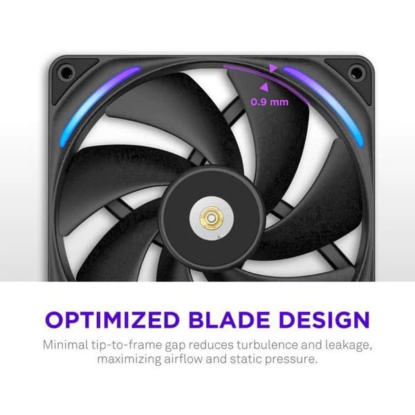 NZXT F280X Core Single Frame PC-fläkt (RF-U28PN-B1) - Ø 280 mm