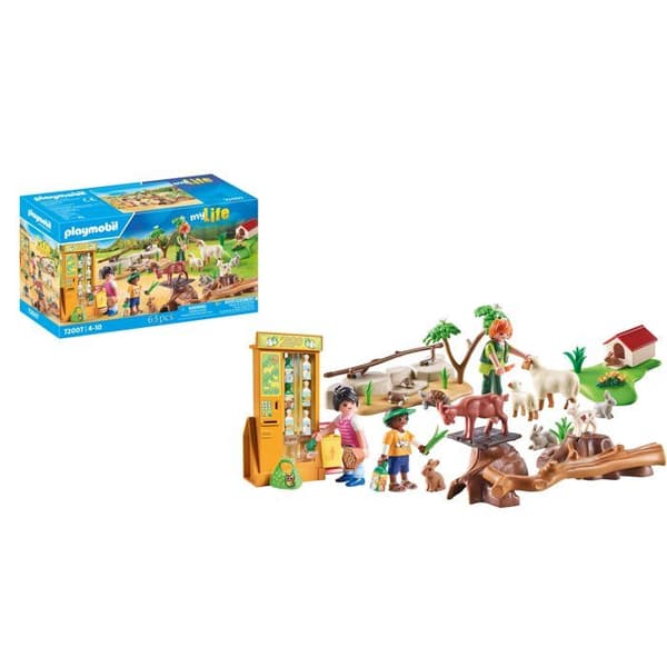 PLAYMOBIL 72007 Upptäck bondgårdsdjur, Zoo, 63 delar, Från 4 år