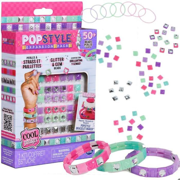 SPIN MASTER COOL MAKER - POP STYLE PACK STRASS OCH GLITTER Armbandsmaskin i popstil