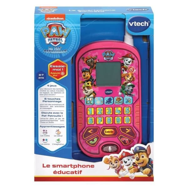 VTECH - PAW PATROL - Den pedagogiska smartphonen - Rosa