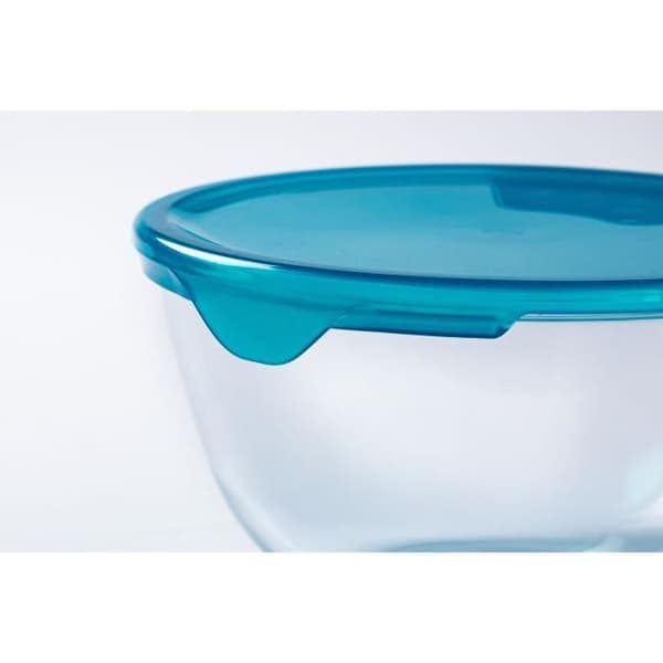 Set med 5 skålar med lock - PYREX - 2x 0,5L + 1x 1L + 2x 2L