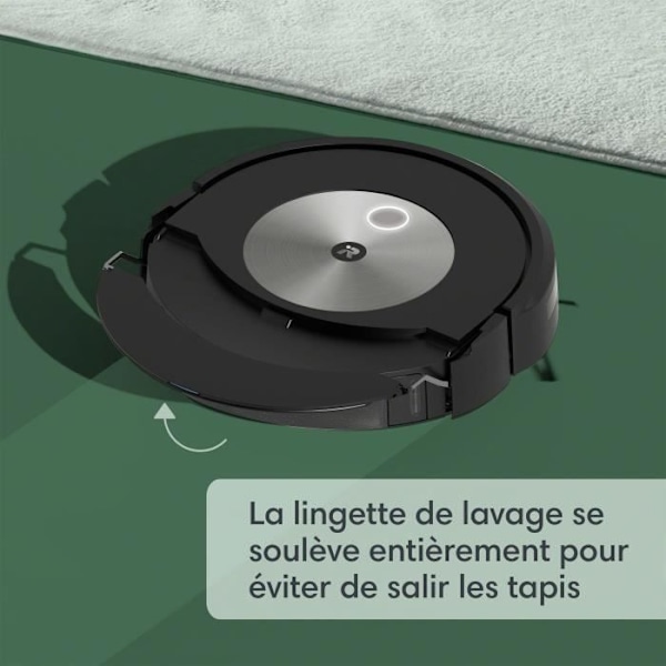 iRobot Roomba Combo J7+ robotdammsugare och mopp med automatiskt tömningssystem - matt- och mattavkänning
