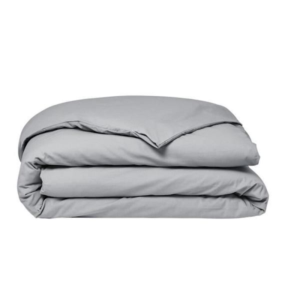 Teday Essential Däcke -täckning - 240 x 260 cm - 2 personer - 100% UNE -bomull - Stål