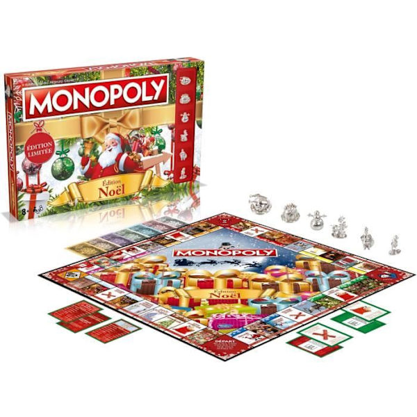 MONOPOLY Christmas - Brädspel - VINNANDE RÖTT