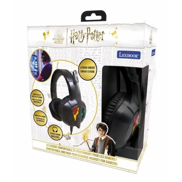 Harry Potter hjälm för en uppslukande spelupplevelse. PC -kompatibilitet, surfplatta, smartphone, Nintendo, PS och Xbox
