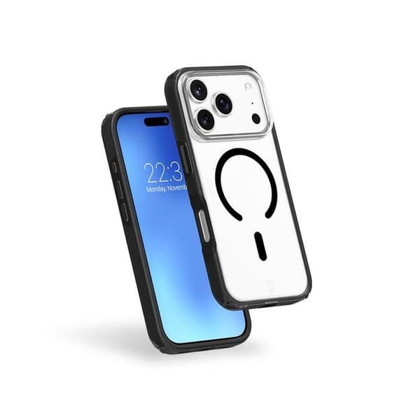 FC Air Xtreme Frost MagSafe-skal - iPhone 17 Pro Max - Återvunnet - Svart