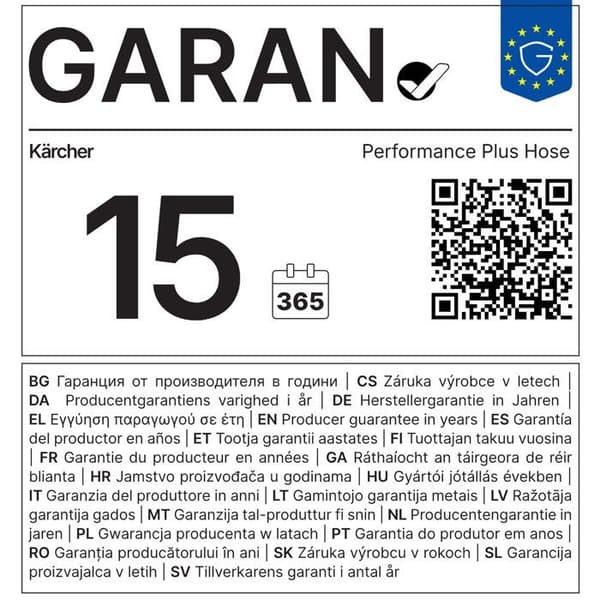 KARCHER Performance Plus slang - 19 mm 3 / 4- 50 m