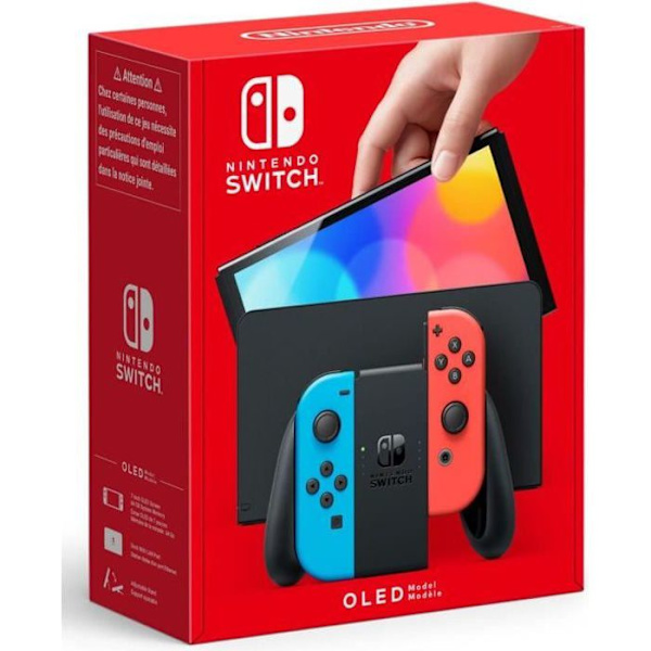 Spelkonsol NINTENDO Switch - OLED-modell  Neonblå & Neonröd