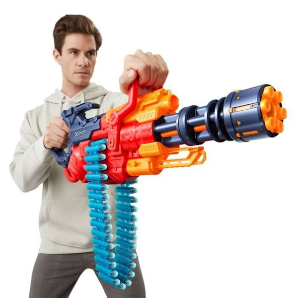 Automatisk Blaster - ZURU - XSHOT Crusher - Bälte med 35 pilar - Räckvidd på 27 meter