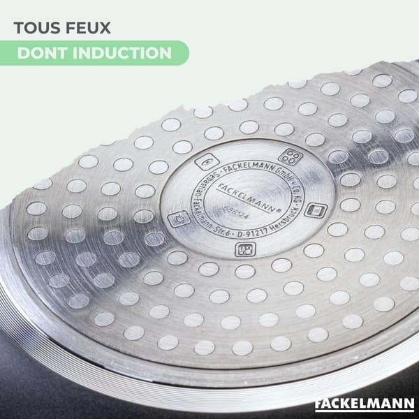 Set med 2 stekpannor - FACKELMANN - Brandao - Keramisk non-stick - 16 och 20 cm