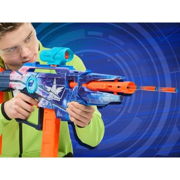 Nerf Loadout Galactic Commander, motoriserad skumpilkastare, 3 tillbehör och 48 Nerf N1-pilar, från 8 år