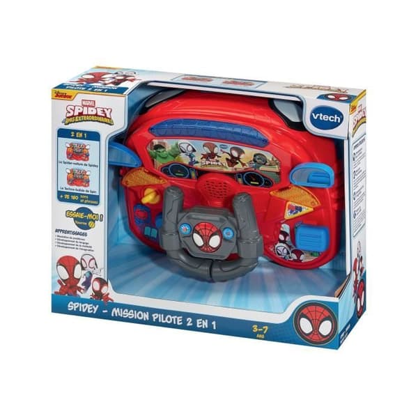 VTECH - SPIDEY - 2-I-1 PILOTUPPDRAG - Flerfärgad