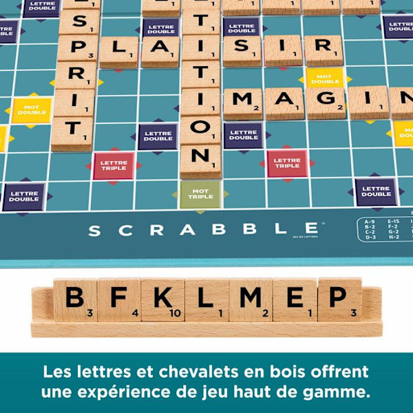 Klassiskt Scrabble - 2 i 1 - Mattel Games - JGR63