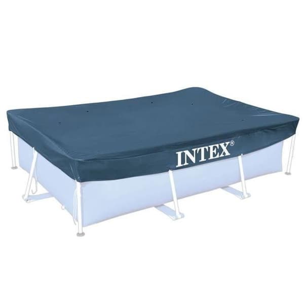 INTEX skyddspresenning för rektangulär pool med tubform 3,00 x 2,00 m grå grå one size