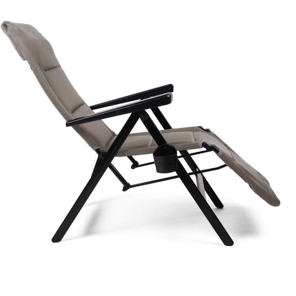 Chaiselong - DOMETIC - Gardina Lounger - Grå - Hvilestol - Aluminium - Polyester SoftMesh