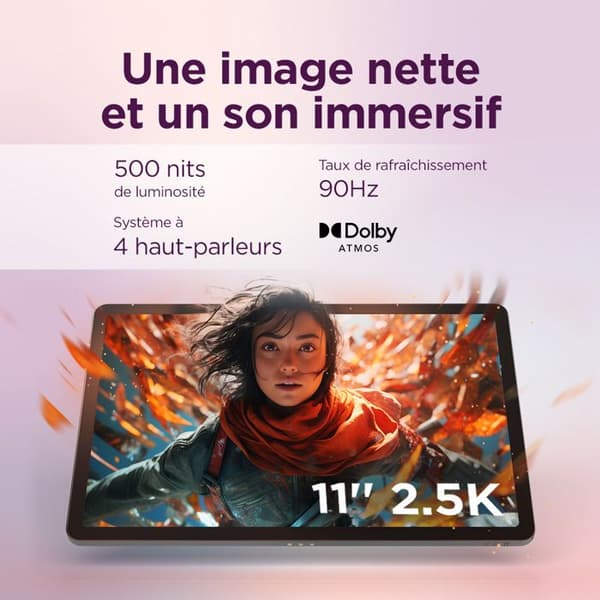 LENOVO Idea Tab - 11 2.5K IPS pekskärm - 4 GB RAM - 128 GB lagring - Blå
