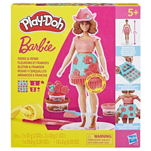 Play-Doh Barbie Blommor och Fransar Modellera Set