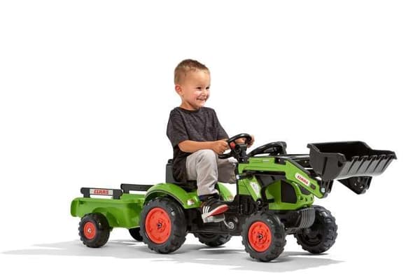 CLAAS Arion 410 grävlastare med släp