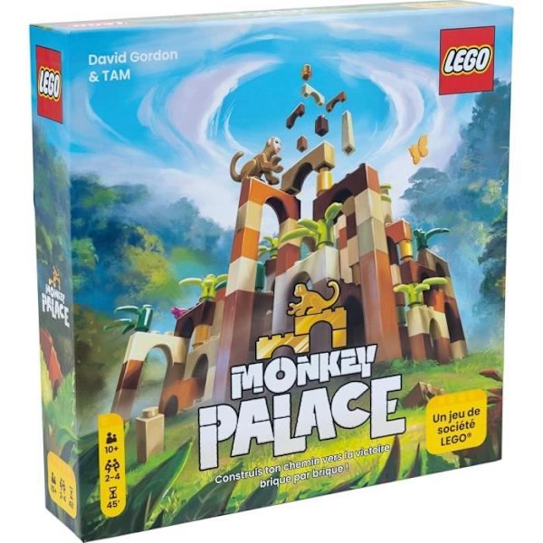Lego Monkey Palace - Asmodee - Bygg din väg till seger tegel för tegel! - 10 år och äldre - 2 till 4 spelare - 45 min