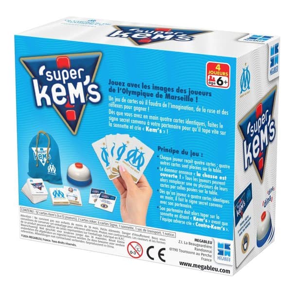 Super Kems Olympique de Marseille - Brädspel - MEGABLEU - Ålder 6+