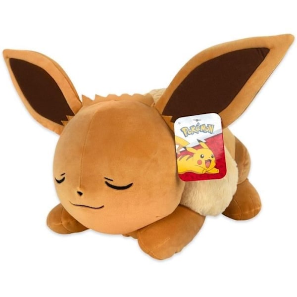 Plysch - BANDAI - Pokémon - Eevee (Eevee) 40cm - Mycket mjukt sovande Pokémonplysch - JW0222