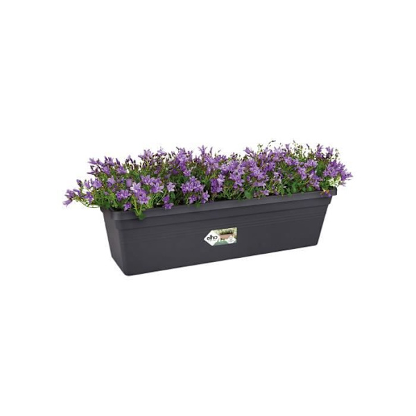 ELHO Balconniere Green Basics 40 - Utomhus & Balkong - L 16,5 x B 39 x H 13,7 cm - Living black