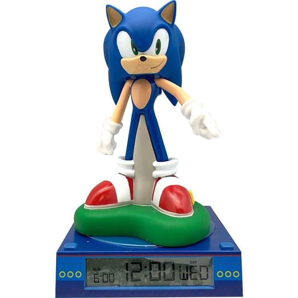 3D-väckarklocka med ljusfigur - BARNLICENS - Sonic - Från 3 år
