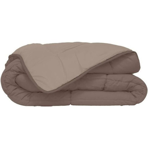 HUDSON Lightweight Microfiber Duvet 200g / m² 140x200cm Taupe & Linne