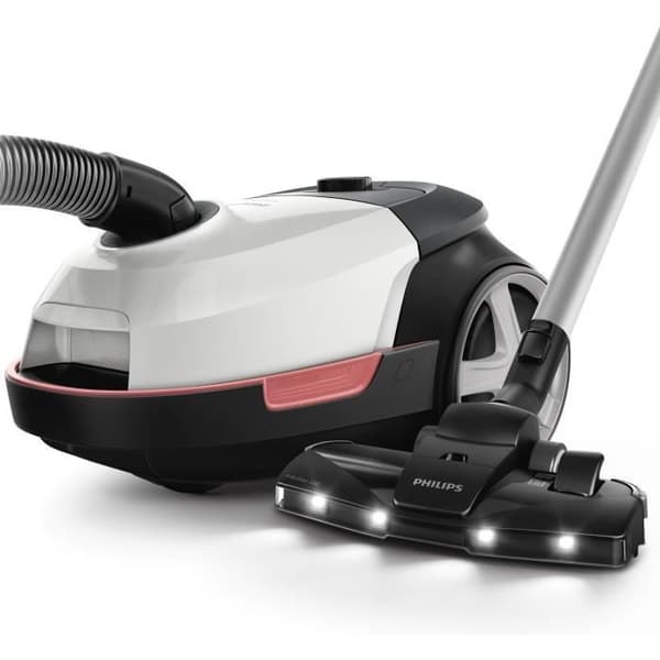 Cylinderdammsugare med påse - PHILIPS XD6122/12 - 900 W - 4 L - Polarvit