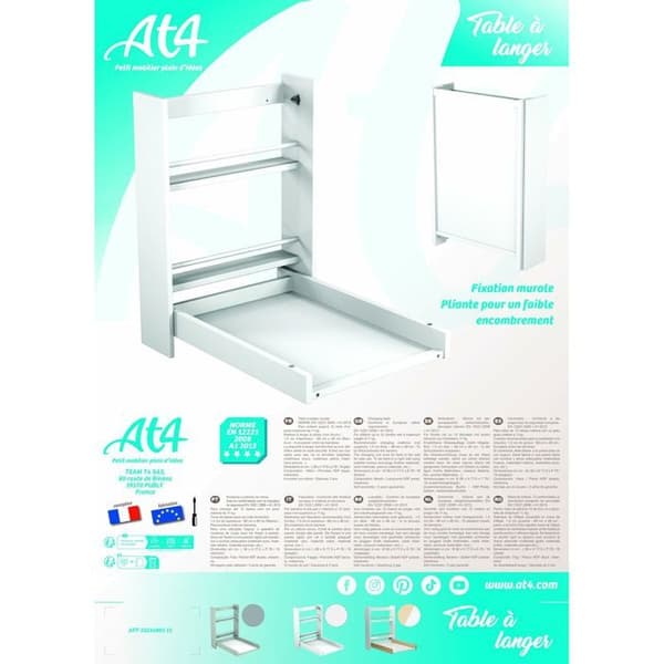 AT4 vitväggskiftbord