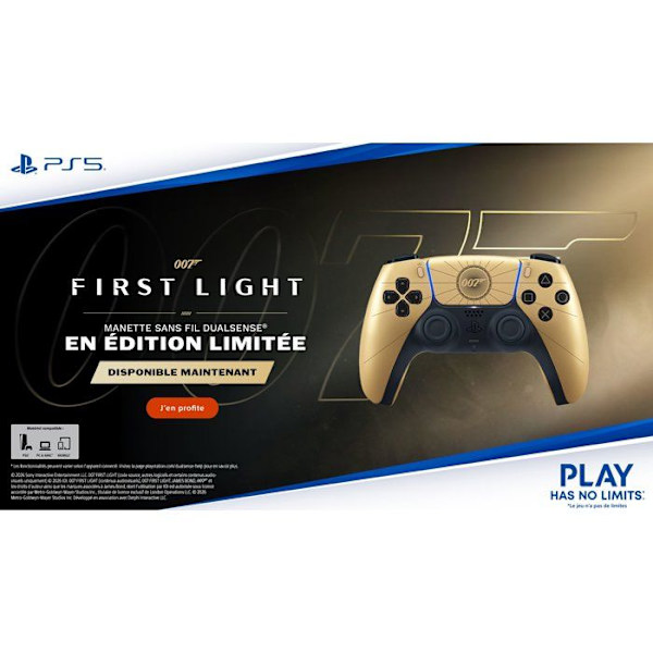DualSense trådlös handkontroll  begränsad upplaga 007 First Light | PS5 och PC
