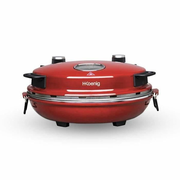 HKoeNIG NAPL350 - Pizzaugn Napoletana - Upp till 350Â ° C - 32cm - 1200W - Timer - Keramisk stenhäll