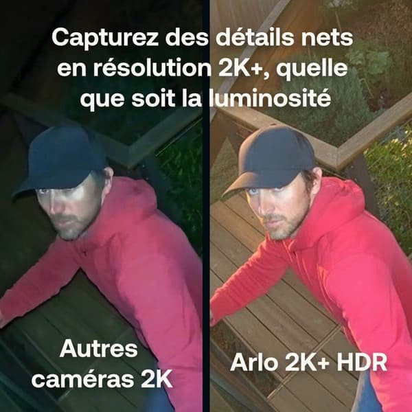 Arlo Pro 6 2K+ övervakningskamerakit med 3 kameror