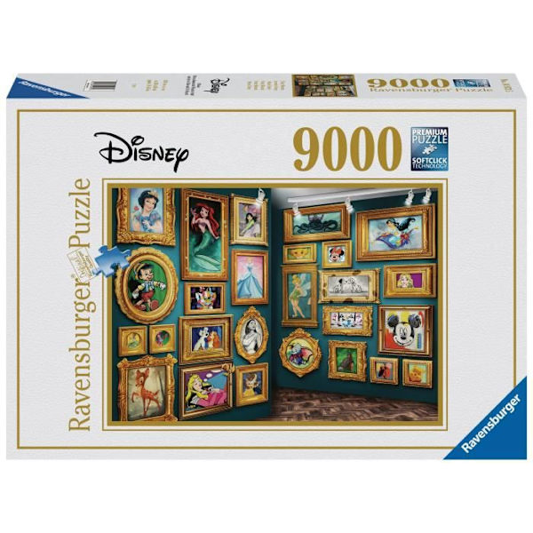 DISNEY Pussel 9000 bitar - Disneymuseet - Ravensburger - Pussel för vuxna - Från 14 år