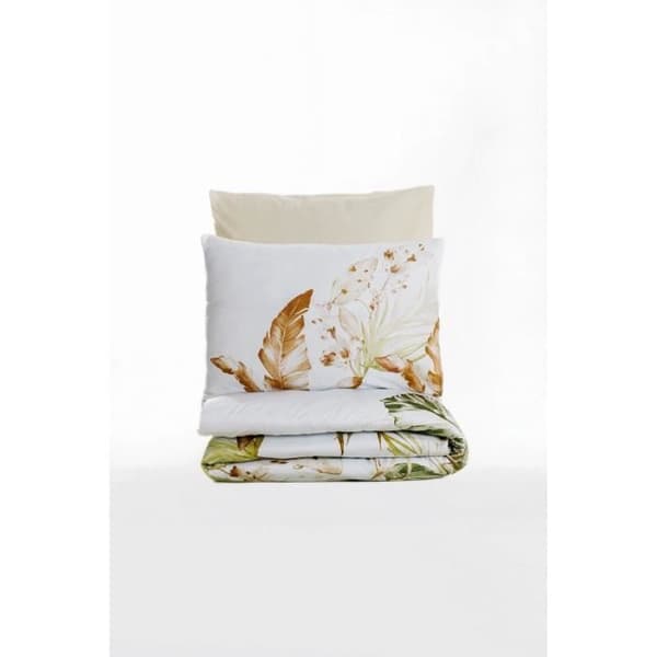 Bäddset - 1 påslakan 220 x 240 cm + 2 örngott 60 x 60 cm - 100% bomullssatin - Beige
