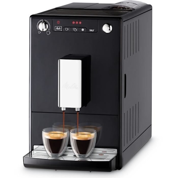 MELITTA E950-101 Automatisk espressomaskin med Caffeo Solo-kvarn - Svart