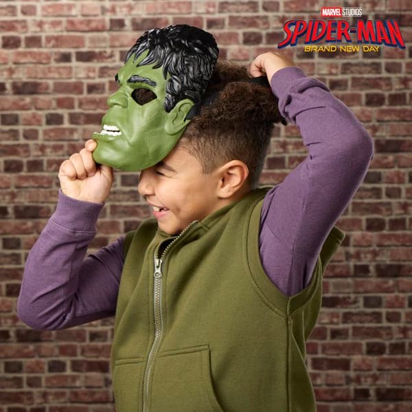 Hulk-mask, superhjältedräkt för barn, Marvel Spider-Man Brand New Day, åldrar 5+