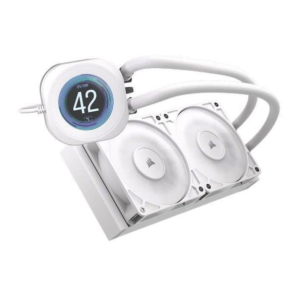 Corsair Nautilus 240 RS LCD vattenkylning - Vit - 240 mm