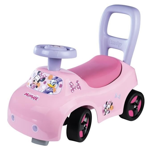 Smoby - 2 i 1 barnvagn - Minnie - Box under sadeln + horn - Från 10 månader - Tillverkad i Frankrike