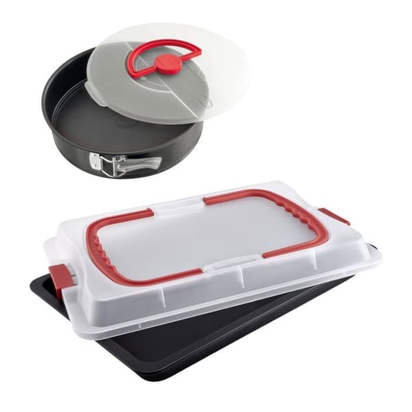 Bakplåt med lock och springform - DR oeTKER - Bake and Go - 42 x 29 cm