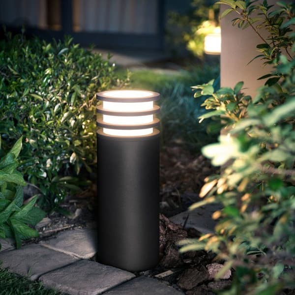Golvlampa - PHILIPS HUE - Lucca - Antracit - 1xA60 WCA - IP44