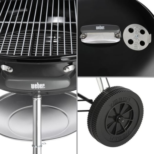 WEBER Kompakt kolgrill - Kromat stål - Ø 57 cm