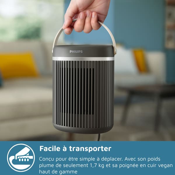 Ansluten värmefläkt - Elektrisk - 2000 W - Philips - 3000-serien - Rund - Mörkgrå