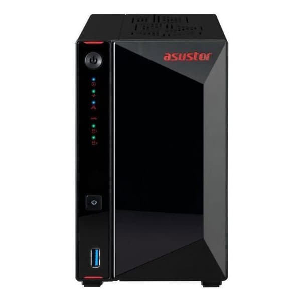NAS-server - ASUSTOR - AS5402T Nimbustor 2 Gen2 - Intel Celeron fyrkärnig 2.0GHz - 4GB DDR4 - 2x 2.5GbE